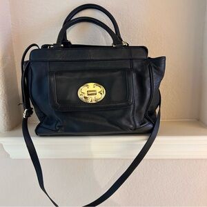 Emma Fox Leather Purse With Shoulder Strap